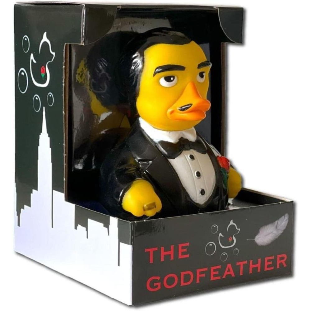 The Godfather Rubber Duck In Tuxedo & Rose